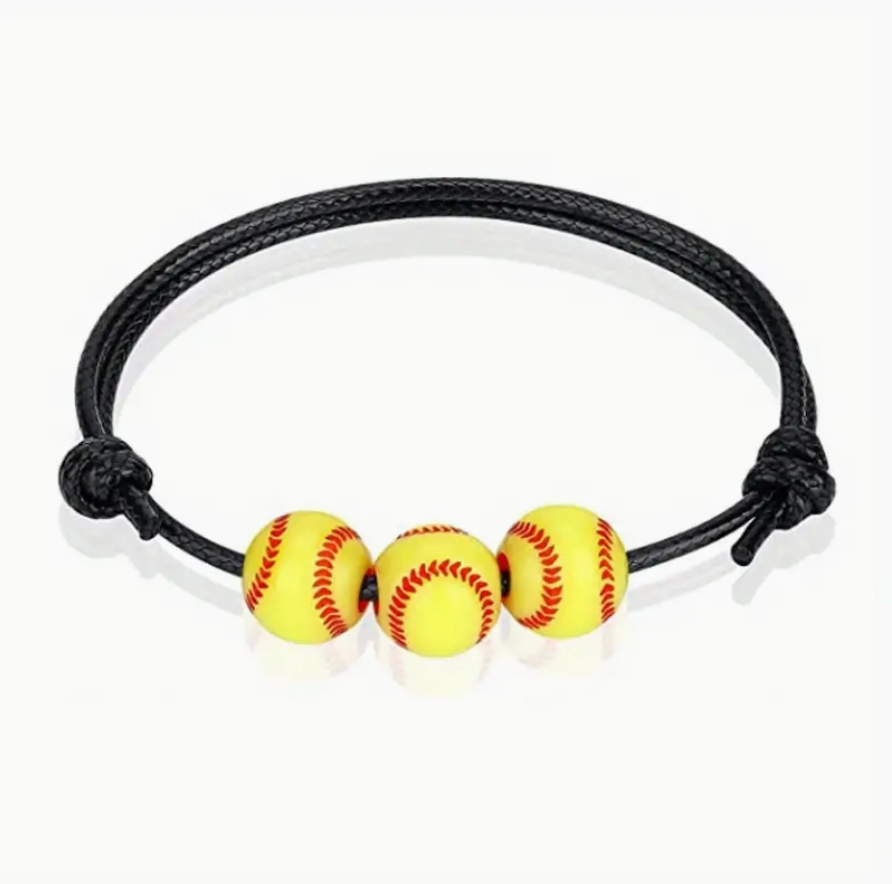 Softball Woven Bracelet image 0