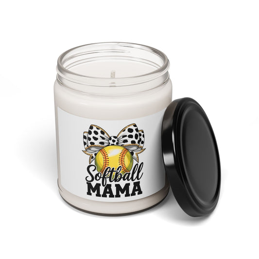 Softball Mama Scented Soy Candle – 9oz Gift for Softball Moms