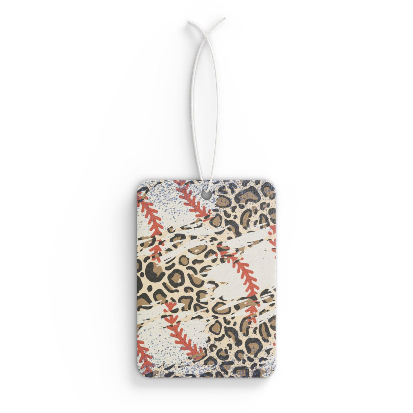 Leopard Baseball Pattern Car Air Freshener — Scented Hanging Décor