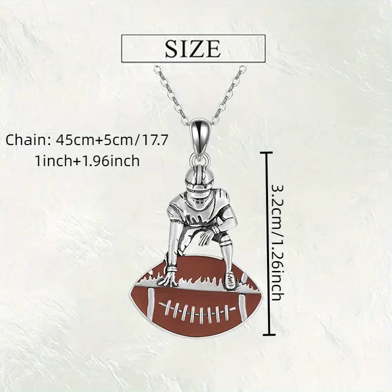 Football Pendant Necklace image 1