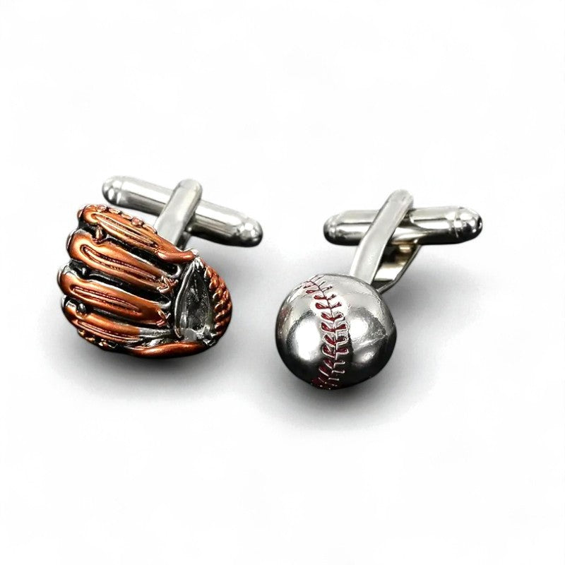 Baseball & Glove Cuff Links image 2