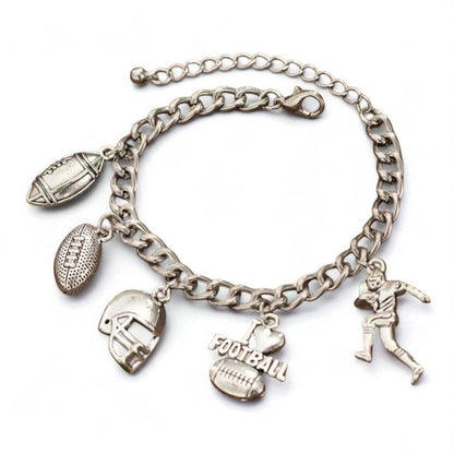 Vintage Football Charm Bracelet image 0