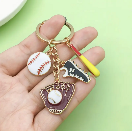 Baseball Gear Keychain image 0