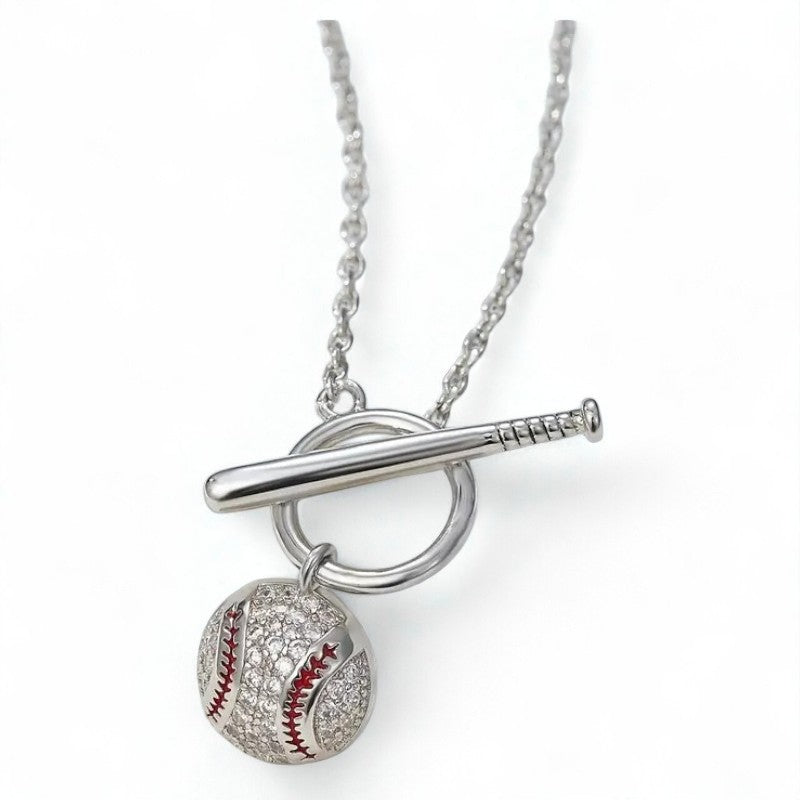 Baseball Pendant Necklace image 1