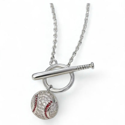 Baseball Pendant Necklace image 1