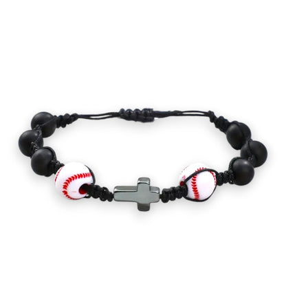 Baseball Boy Cross Bracelet with Card image 1