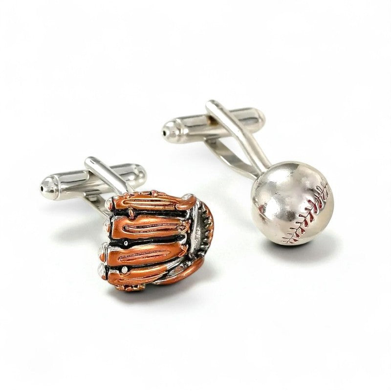 Baseball & Glove Cuff Links image 1