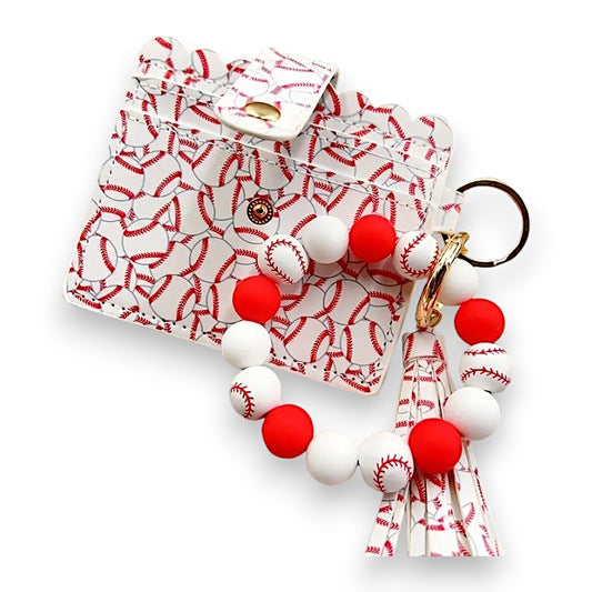 Baseball Wallet Keychain image 0