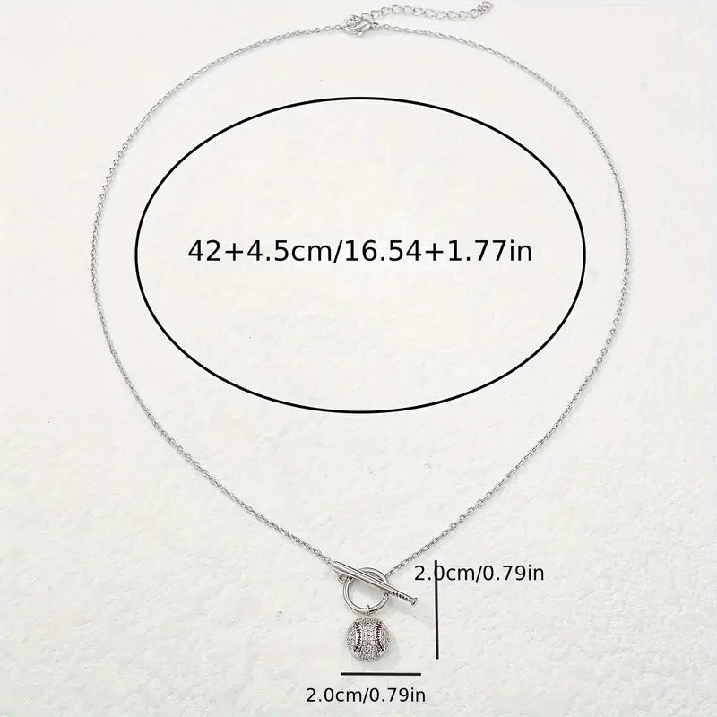 Baseball Pendant Necklace image 3