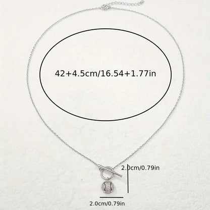 Baseball Pendant Necklace image 3