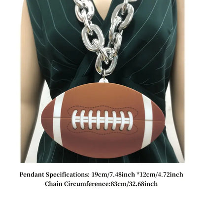 Giant Football Gameday Necklace image 2