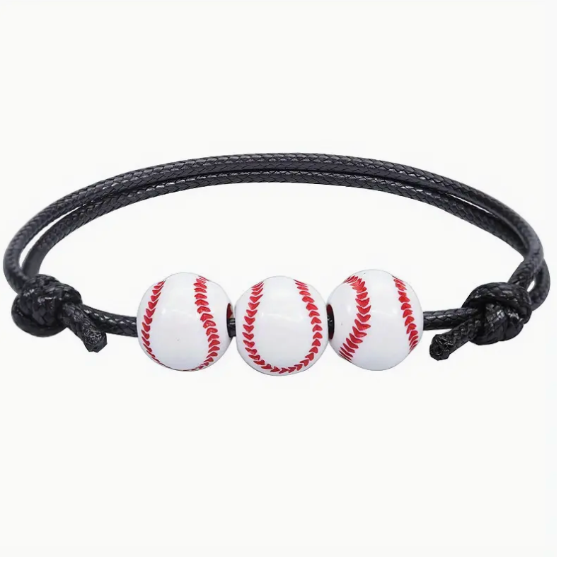 Baseball Woven Bracelet image 0