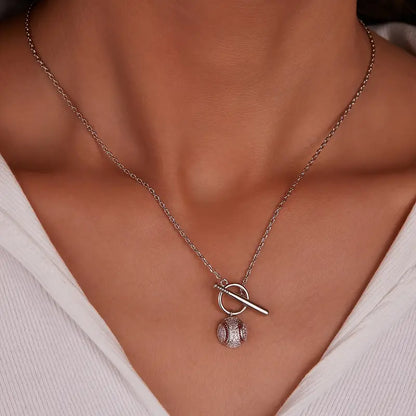 Baseball Pendant Necklace image 0